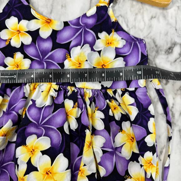 Pacific Legend Dress 12-18 mo Hawaiian Girls Purple Hibiscus Made In Hawaii - Picture 3 of 14
